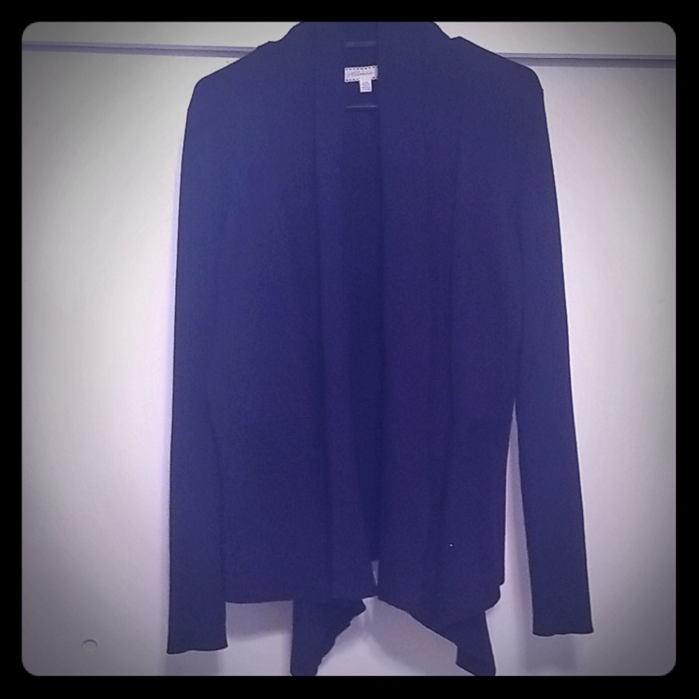 Navy wrap cardigan